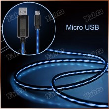 Custom Logo OEM Flowing EL USB Cable