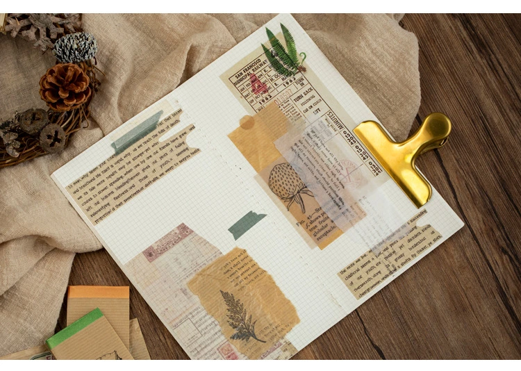 Onion-Skin Paper Notes Scrapbook