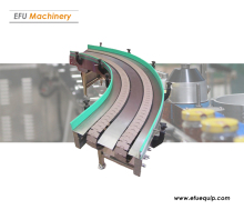 Curved chain plate conveyor
