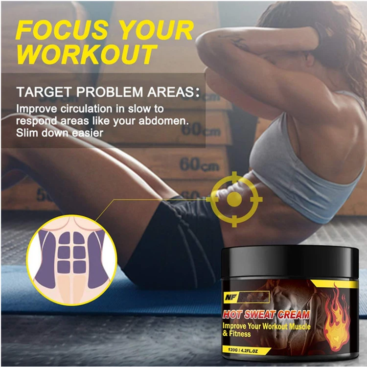 Custom Natural Workout Hot Sweat Enhancer Cream Slimming Gel for Women and Men