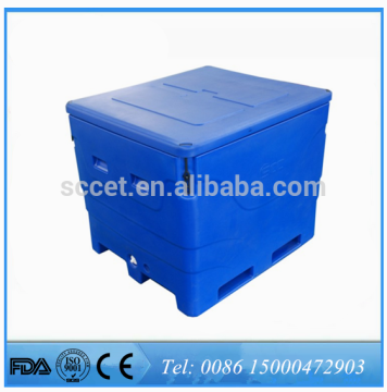1000L PE plastic fish bins, frozen fish box, fish storage bins for sale