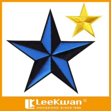 Garment accessories colorful star patch, star shape embroidered patch iron on patch