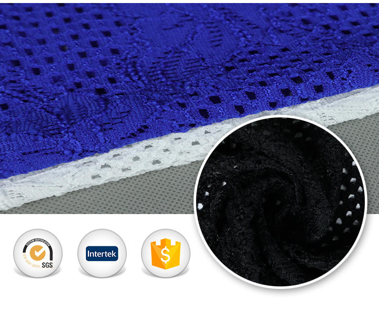 Shaoxing knit stock textile market korean wholesale fabric lace nylon fabric price for wedding dress