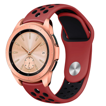 Universal 20mm Silicone Dual Color Watch Band for Samsung Galaxy Watch 42mm/Active 2/Gear S2