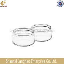 Empty Cosmetics Clear Glass Cream Jar