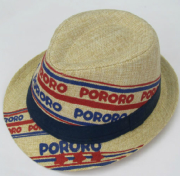 Jute Cut & Sewn Fedora Hat
