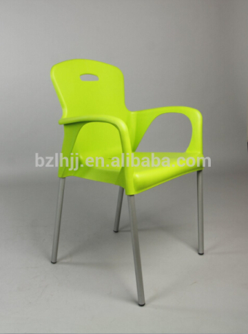 wholesale leisure stackable armrest plastic chair