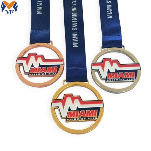 Mejor conjunto de medallas de diseño personalizados de carrera de carrera