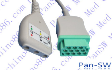 compatible GE Medical neonate monitoring ECG trunk cable