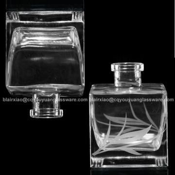 200ML Clear Glass Fancy Diffuser Bottles Empty Diffuser Bottles Decorative