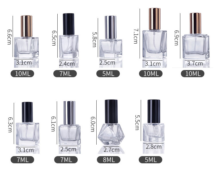 4ml 5 ml 6 ml 7ml kosmetyczny szklany słoik z opakowaniem butelek z perfumami