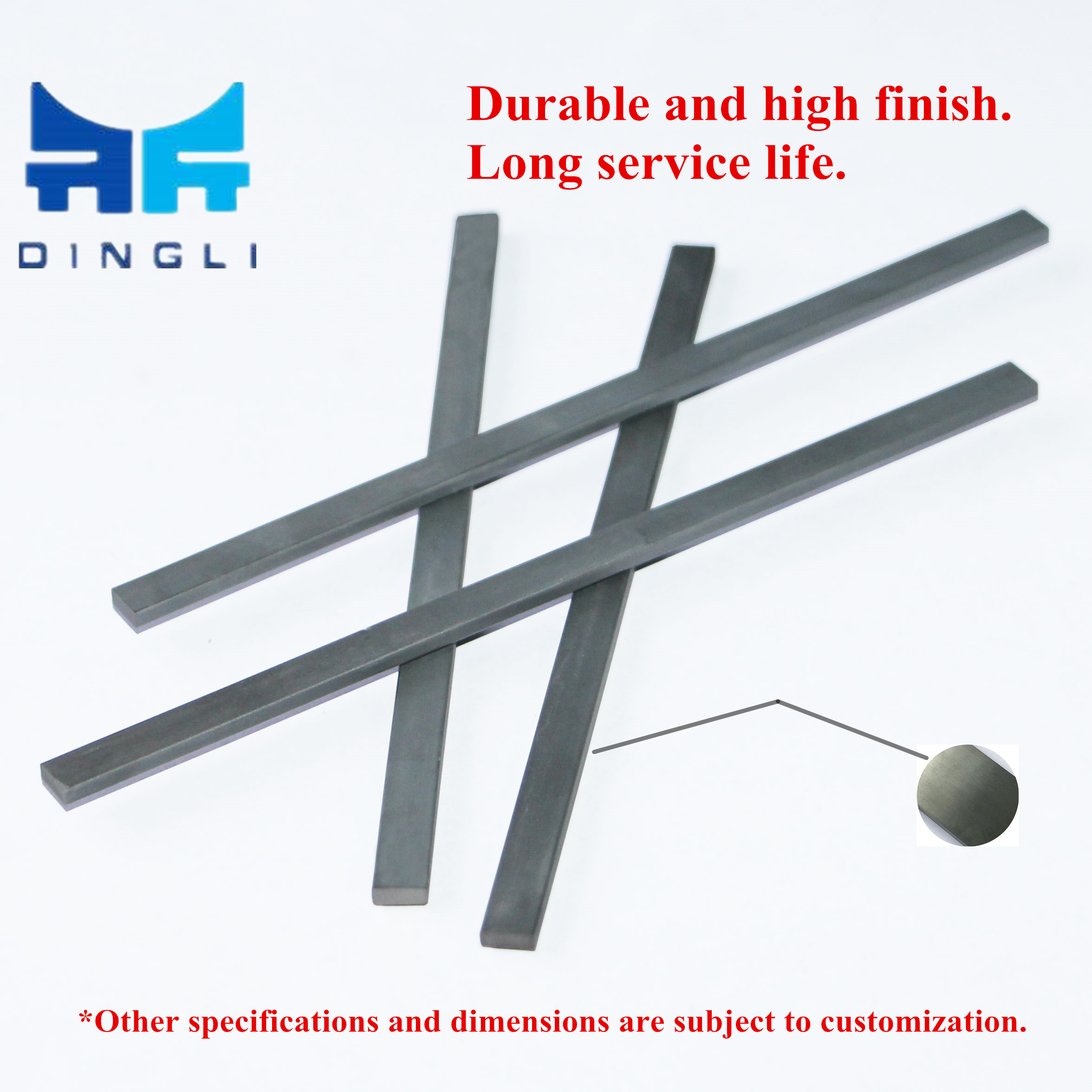 Dingli Tungsten Cemented Carbide Plates Carbide Sheets/Flat-Bars