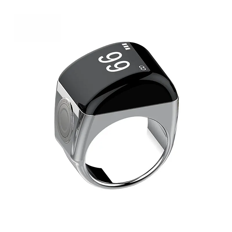 Smart Digital Tasbih Rings - Waterproof Prayer Counter with OLED Screen