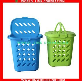 with lid plastic laundry basket