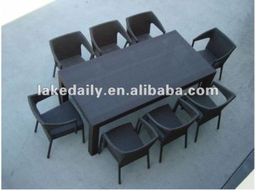 8 chairs rattan patio dining set