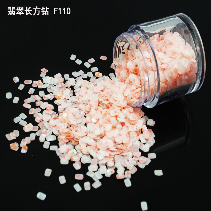 Factory direct! 3D diamond neon glitter /fluorescent  flake glitter for nail art, make up,cloth decoration etc