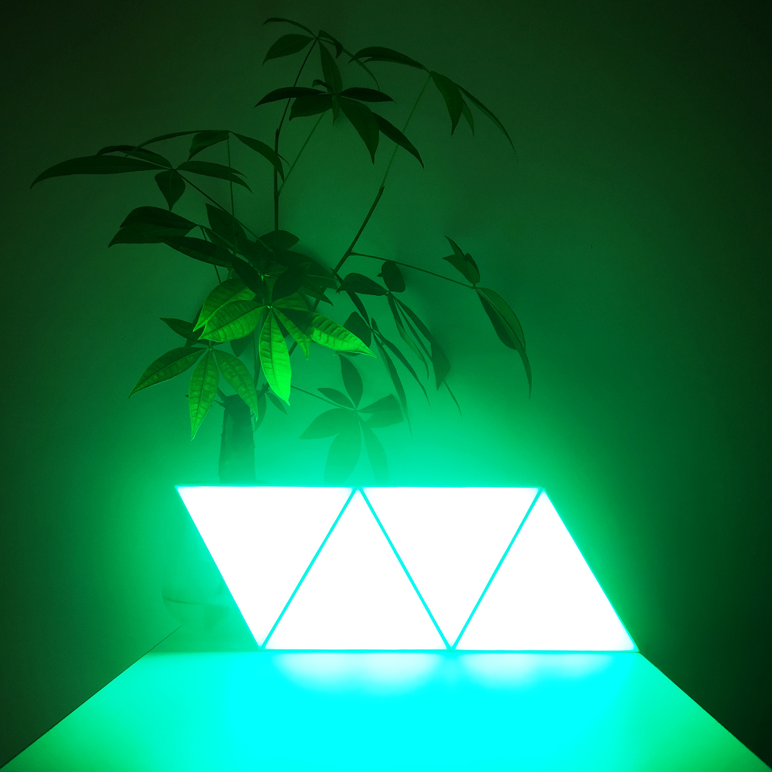 DIY Smart Phone APP Control Dimming RGB Color Triangle Splicing Modular Panels Night Light Lamp for Home Decor