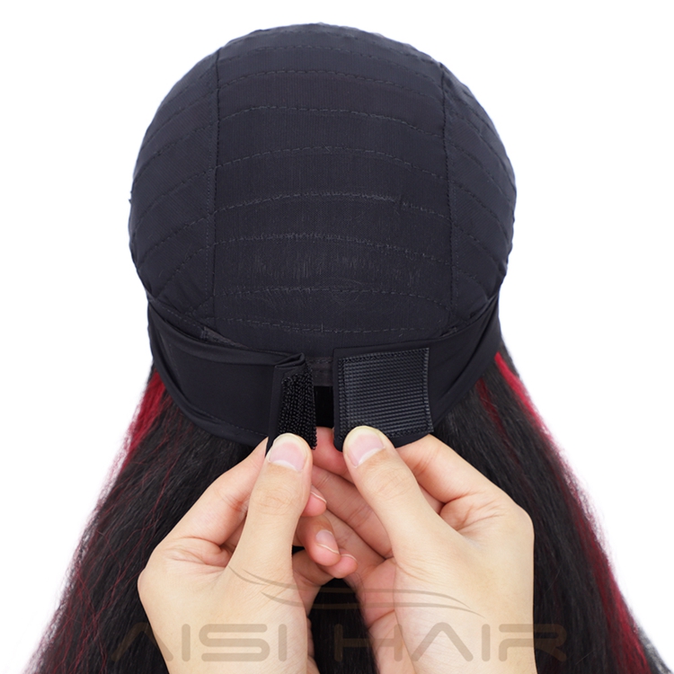 613 10a Best Quality Glueless Dropship Wholesale Price Curly Yaki Highlight Bug Synthetic Headband Wigs Brazillian For Women