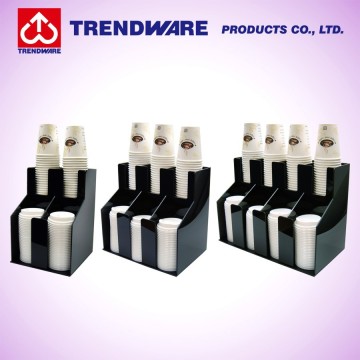 Countertop ABS Plastic Paper Cup & Lid Dispenser