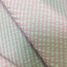 100% Polyester Checked Pattern Crepe Yarn Dyed Cloth