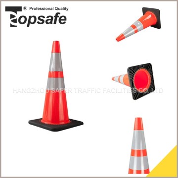 Orange color pvc road safety cone/reflective pvc cone/reflective pvc traffic cone