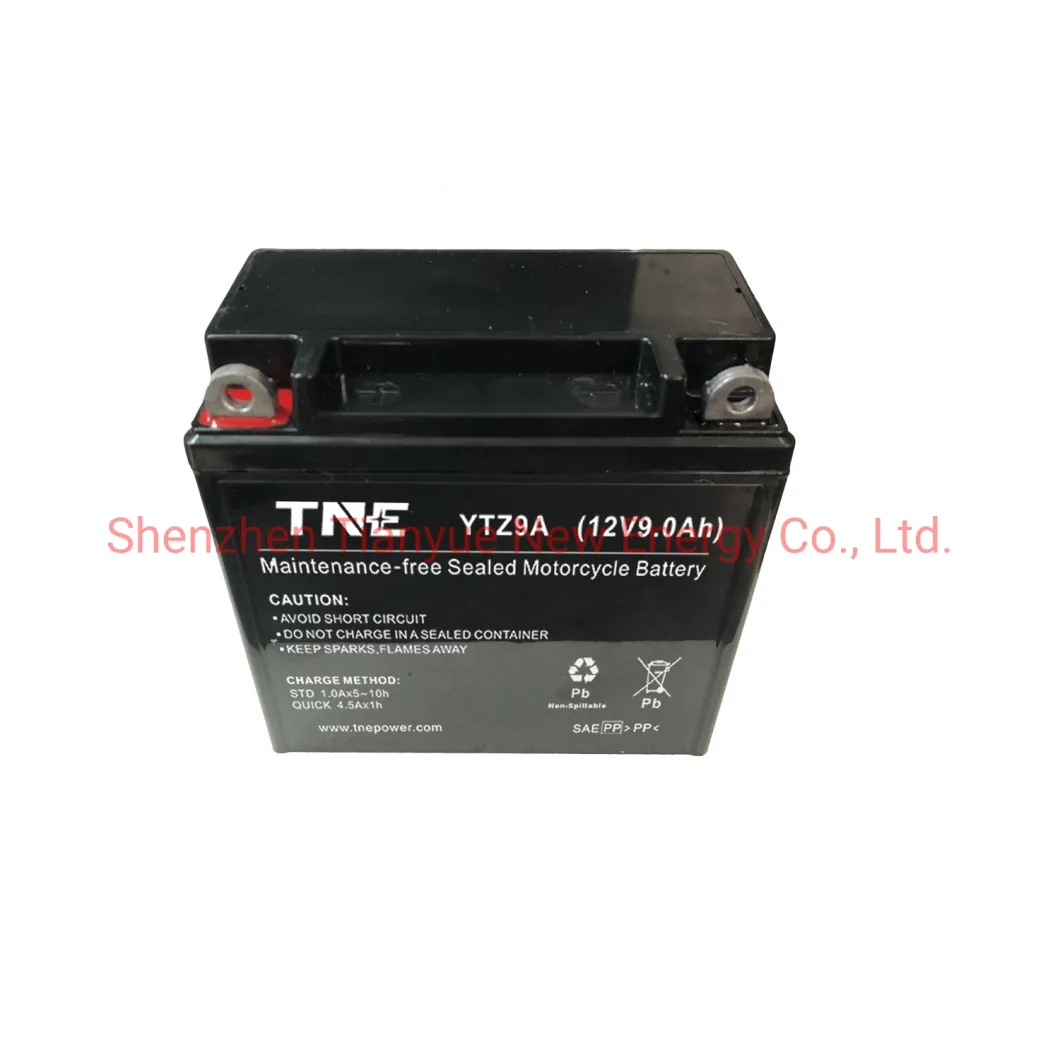 12V 9ah VRLA AGM Lead Acid Mf Power Sports Motorcyle Battery