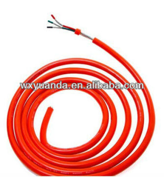 Silicone rubber current lead wire