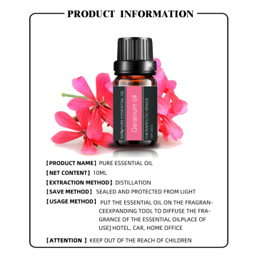 bulk huile pure natural organic rose geranium essential oil