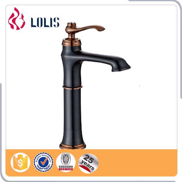 YL-5911-22DC Ornate ORB single handle black wash basin faucet