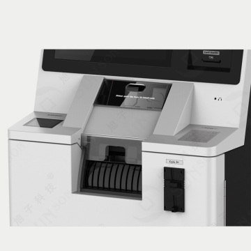Papiergeldeinzahlungsmaschine mit Münzakzeptor