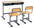SY καλής ποιότητας ρυθμιζόμενο διπλό γραφείο και καρέκλα στο σχολείο