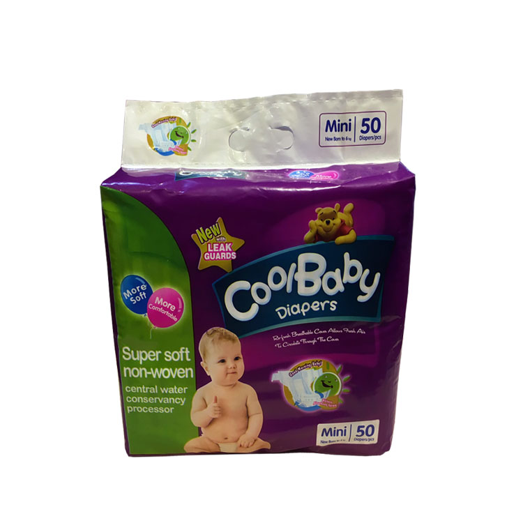 feature super bebe diapers with ISO certificate