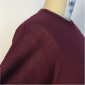 Men's Round Neck Rose-carmine Sweater