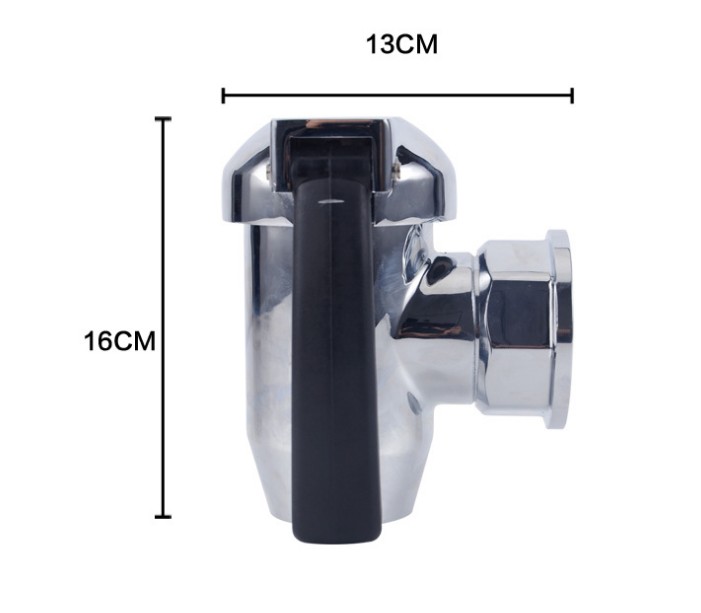 2" K Series Compression Draw-Off Valve,Brass Material With Chrome Coating