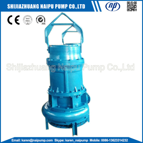 Submersible slurry pumps with agitator