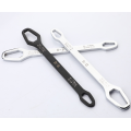 Double head self tightening multipurpose wrench