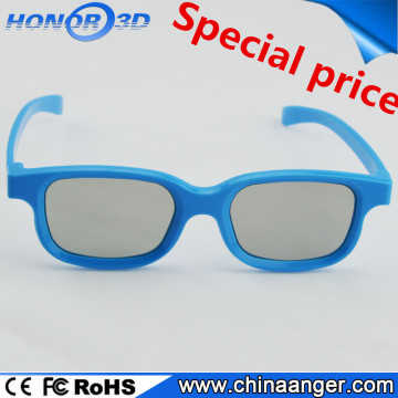 OEM Printing movie blue plastic realD 3d glasses, 3d video glasses