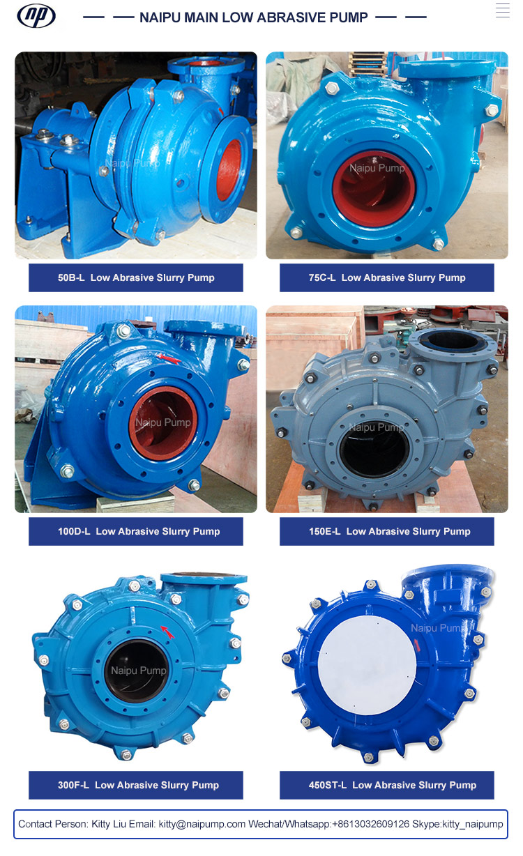 Low Abrasive Semi Open Impeller 150E-L Sand Slurry Pump