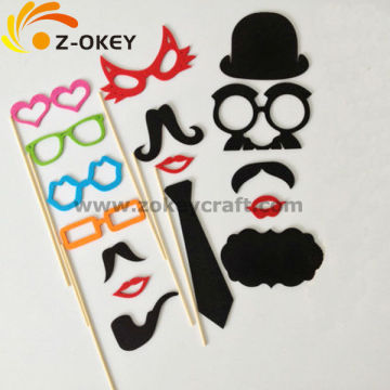 lovely Color-customized Wedding Favor felt material Party Photo Booth Prop Set