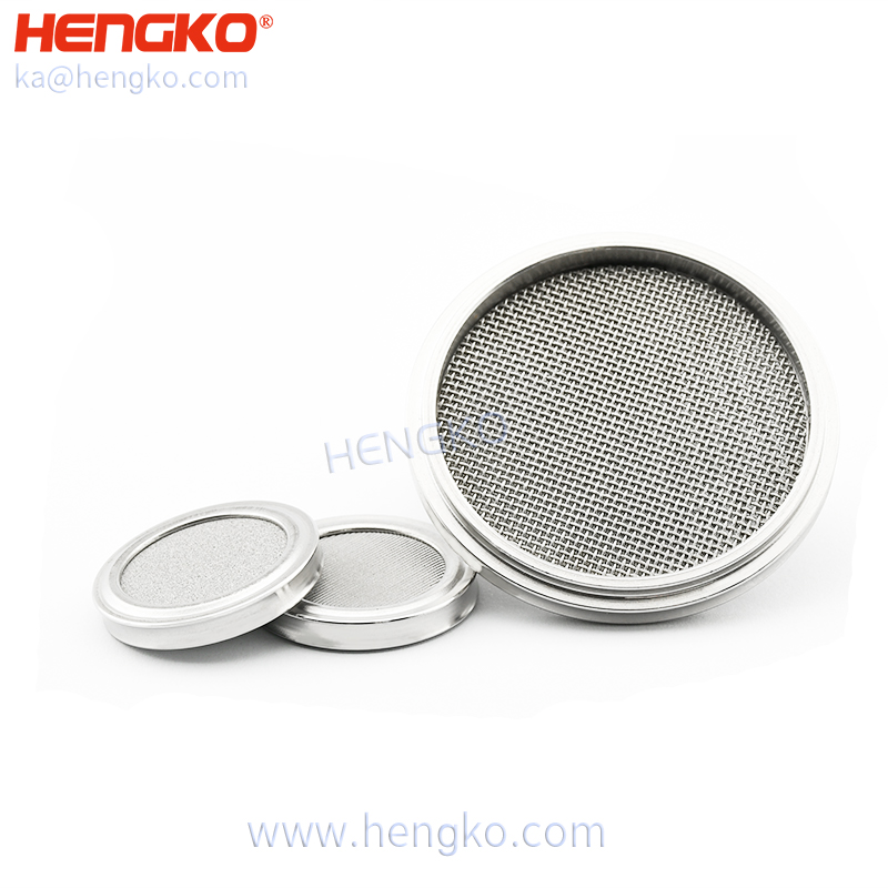 HENGKO medical grade stainless steel 316 316L bronze 0.2-100 microns hepa oxygen air filter for medical oxygen intake devices