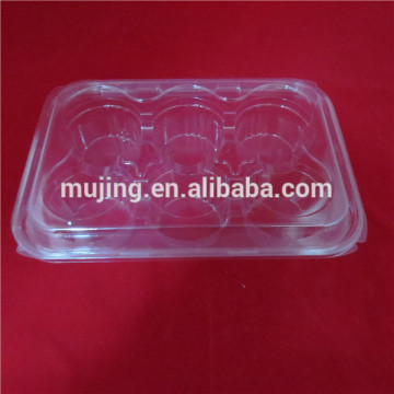Transparent Egg Tart Plastic Box With Compartment