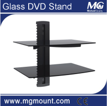 Hot Selling Aluminum and Tempered Glass DVD Stand