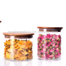 Borosilicate Glass Jar with bamboo lid