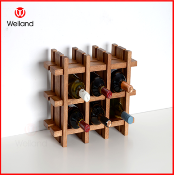 Wooden wine display