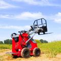 Skid-Steer Loader dengan ember empat-dalam satu