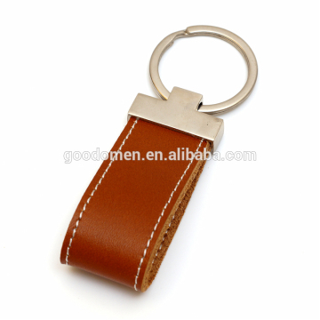 Promotion artificial leather keychain with custom logo