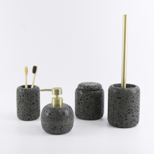 marble bathroom essential set