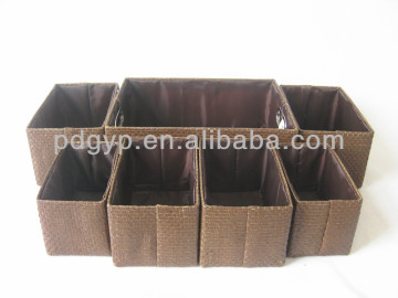 set of 7 cheap paper straw storage box for home