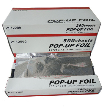 Aluminium Pop Up Foil pour l&#39;emballage des aliments