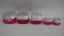 square acrylic cream container